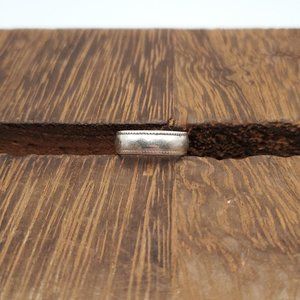 Size 3.25 925 Sterling Silver Slight Braid Toe Ring